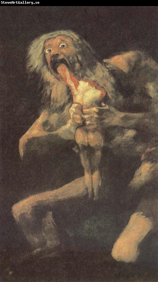 Francisco de goya y Lucientes Saturn devours harm released one of its chin-